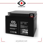 باتری یو پی اس 12ولت 28 آمپر نامیرا نیرو