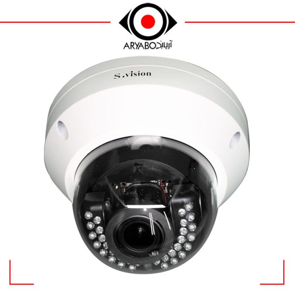 محصول دوربین مداربسته دام اس ویژن مدل Svision J-8261VT یک دوربین دوربین دام اس ویژن 2 مگاپیکسل با لنز 2.8-12 mm s.vision AHD Dome Camera J-8261VT