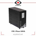 مشخصات استابلایزر سه فاز هژیر صنعت مدل STB 3 Phase30KVA