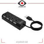 هاب 4 پورت USB پورتز مدل HI-SPEED