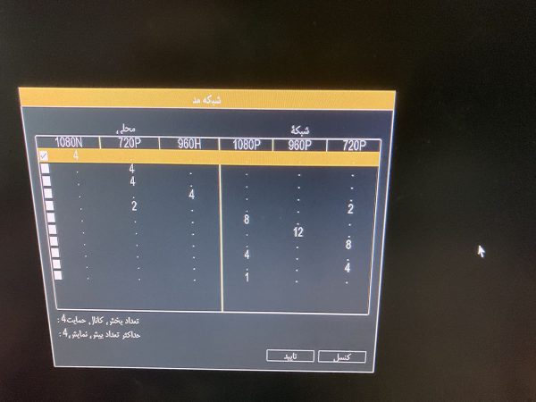 دستگاه دی وی آر 4 کانال DVR 4 ch-2mp - Image 7