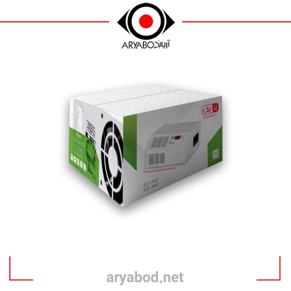 استابلایزر پرنیک - تک فاز - رله ای - مدل ECO-8000 FULL -توان 8000ولت آمپر